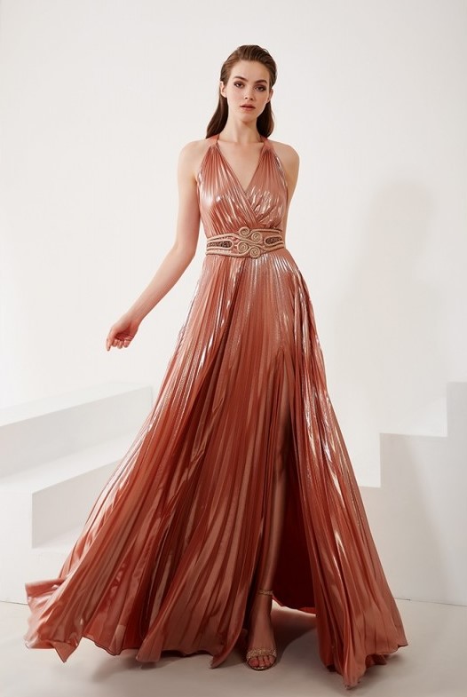 Abito da Cerimonia Lungo Laminato MAESTRI MAESTRI Bigbagshoponline