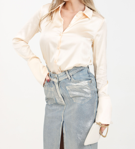 Camicia con polsini grandi con spacco laterale essential Patrizia