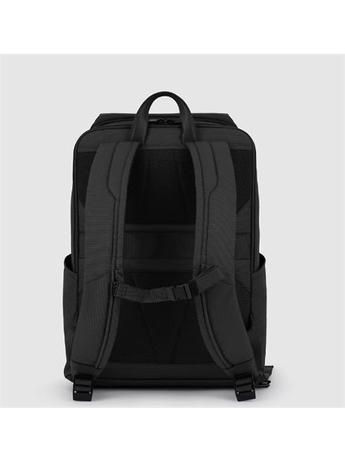 Zaino in pelle e tessuto  porta pc 15,6 Piquadro PIQUADRO | CA6010S124-N