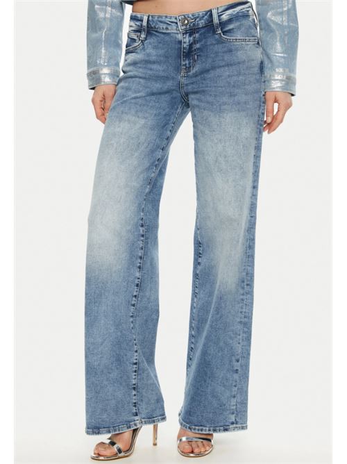 Pantalone Jeans sexy palazzo Guess GUESS | W5RA96-D5L71-BELT
