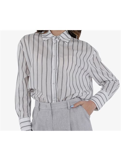 Camicia in viscosa a righe Jijil JIJIL | JPE25CA247.0VI0156-0088