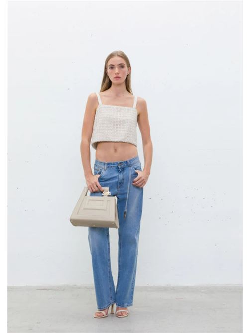Canotta Crop con Paillettes Jijil JIJIL | JPE25CN331.0TL0068-0587