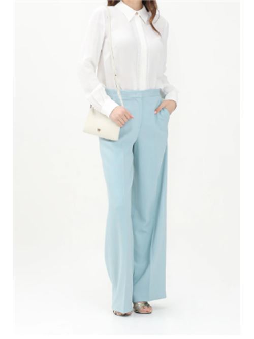 Pantalone palazzo wide-leg da cerimonia in cady tecnico Pergamino Pinko PINKO | 100331-A213-E28