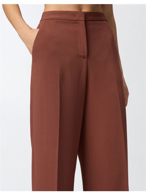 Pantalone palazzo wide-leg da cerimonia in cady tecnico Pergamino Pinko PINKO | 100331-A213-L98