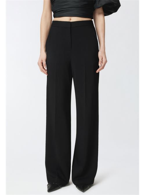 Pantalone palazzo wide-leg da cerimonia in cady tecnico Pergamino Pinko PINKO | 100331-A213-Z99