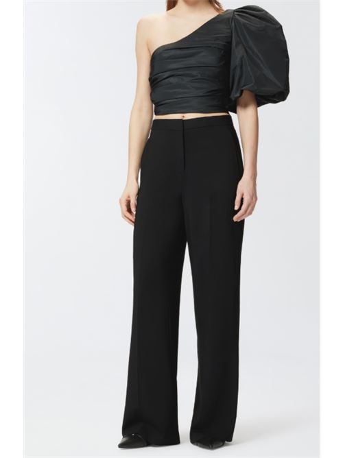 Pantalone palazzo wide-leg da cerimonia in cady tecnico Pergamino Pinko PINKO | 100331-A213-Z99