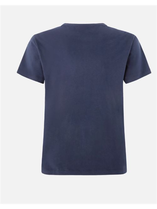 T-shirt a m/c con ricamo logo Love Birds in cristalli Quentin Pinko PINKO | 100535-A2G7-G1A