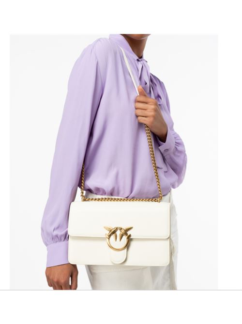Borsa a tracolla media Love Bag in pelle liscia Love One Classic DC Pinko PINKO | 100941-A0F1-Z14Q