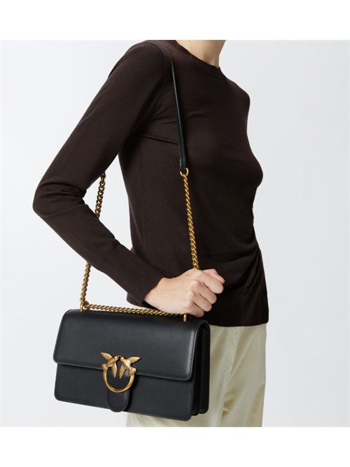 Borsa a tracolla media Love Bag in pelle liscia Love One Classic DC Pinko PINKO | 100941-A0F1-Z99Q
