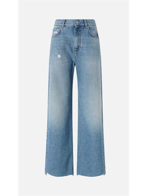 Pantaloni Jeans a palazzo in denim soft Wanda Pinko PINKO | 101733-A2DZ-PJV