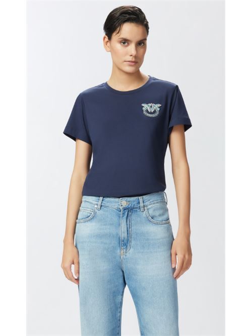 T-shirt m/c con ricamo gioiello Love Birds Nambrone Pinko PINKO | 103320-A2G7-G1A
