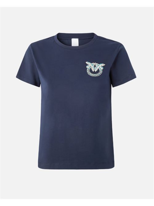 T-shirt m/c con ricamo gioiello Love Birds Nambrone Pinko PINKO | 103320-A2G7-G1A