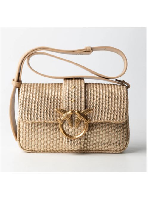 Borsa a Spalla Mini Love Bag Slouchy In Rafia Pinko PINKO | 104340-A2CE-ZZLQ