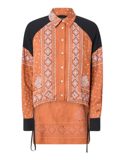 Camicia asimmetrica con stampa bandana Clocks Pinko PINKO | 104664-A2CK-LZ3
