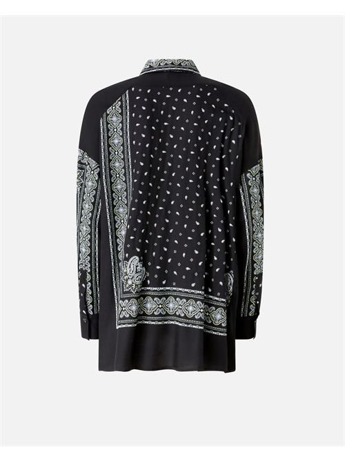 Camicia asimmetrica con stampa bandana Clocks Pinko PINKO | 104664-A2CK-Z1T