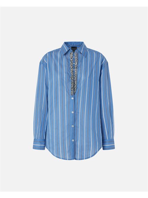 Camicia a righe con ricamo gioiello Capirai Pinko PINKO | 104708-A2ET-EZZ