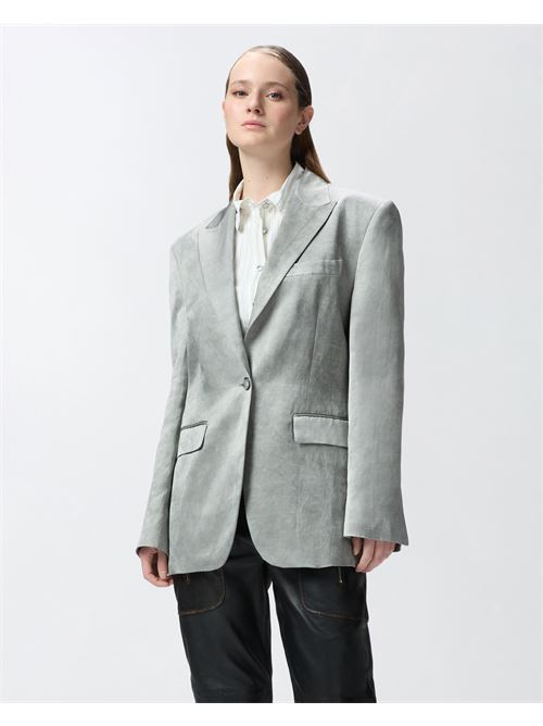 Giacca monopetto in raso fiammato For You Pinko PINKO | 104716-A2BP-I53