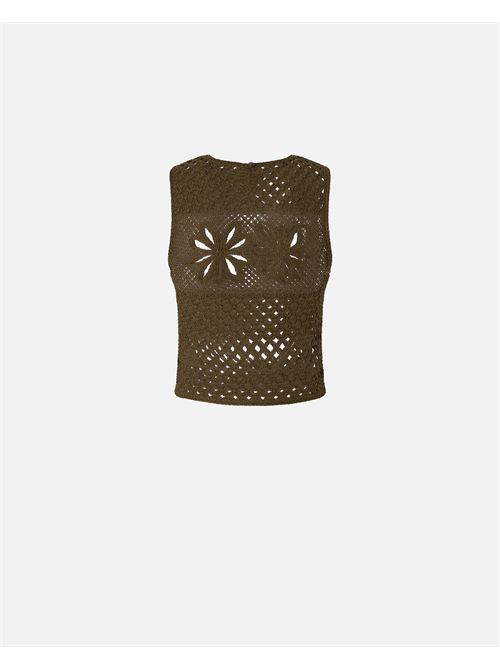 Top senza maniche crochet traforato Gonzano Pinko PINKO | 104733-A2FF-X26