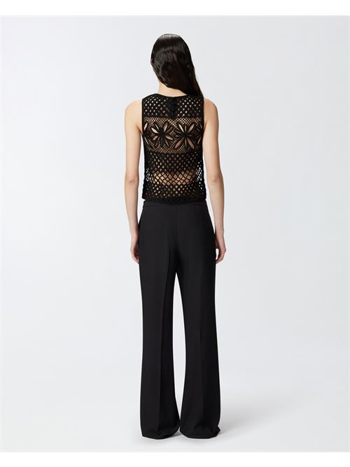 Top senza maniche crochet traforato Gonzano Pinko PINKO | 104733-A2FF-Z99