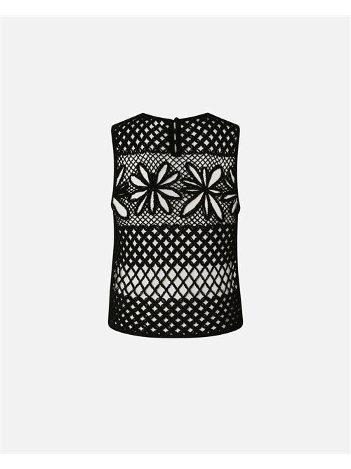 Top senza maniche crochet traforato Gonzano Pinko PINKO | 104733-A2FF-Z99