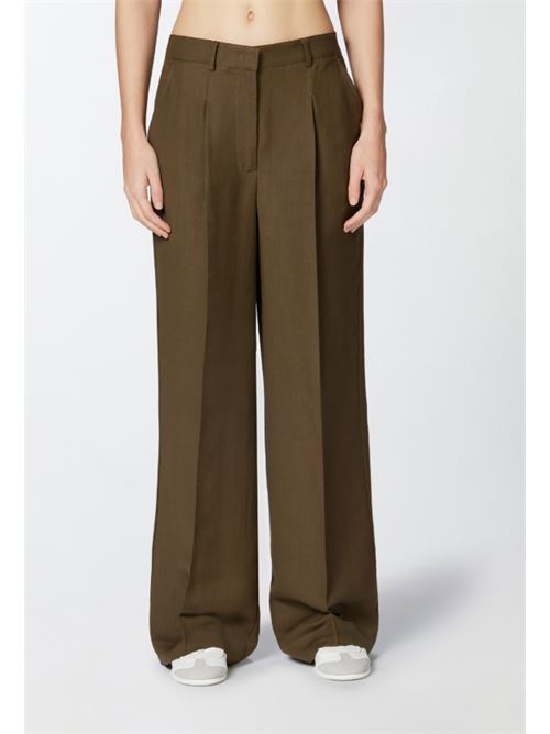 Pantalone palazzo in lino con tasche Wonderwall Pinko PINKO | 104869-A2HA-S1C