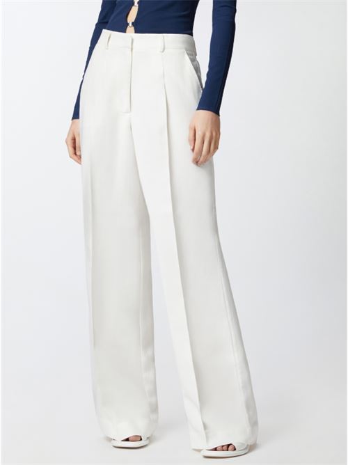 Pantalone palazzo in lino con tasche Wonderwall Pinko PINKO | 104869-A2HA-Z05