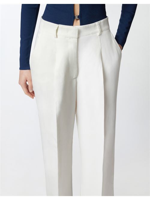 Pantalone palazzo in lino con tasche Wonderwall Pinko PINKO | 104869-A2HA-Z05