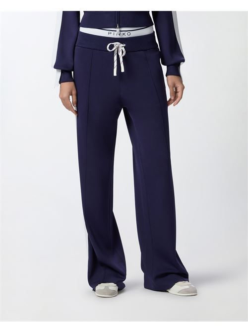 Pantalone sporty ampio con banda laterale Marsicano Pinko PINKO | 104888-A2FQ-EZ1