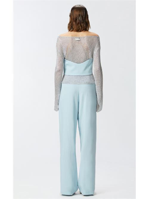 Gilet corto in tessuto tecnico con schiena scoperta Moretta Pinko PINKO | 104931-A213-E28