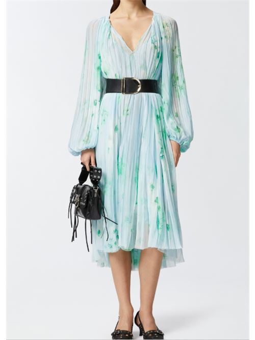 Abito midi plissè stampa fiori Bengalino Pinko PINKO | 104992-A2DH-ABB