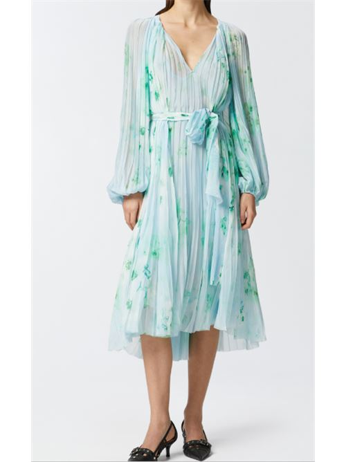 Abito midi plissè stampa fiori Bengalino Pinko PINKO | 104992-A2DH-ABB