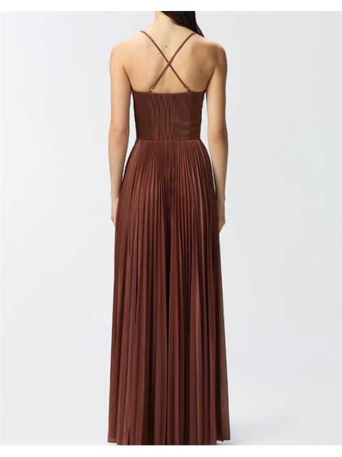 Abito bustier elegante in jersey plissè Cicogna Pinko PINKO | 104994-A2DM-L98