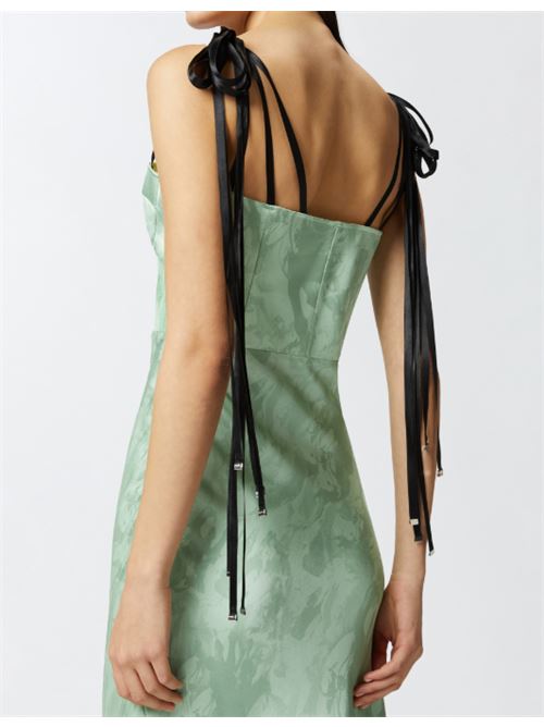 Abito lungo in satin stampa cavalli Reimagine Occhione Pinko PINKO | 104996-A2JM-SS0