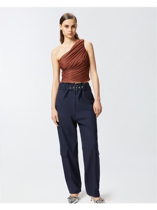 Top S/M con scollo asimmetrico Cormorano Pinko PINKO | 105048-A2F1-L98