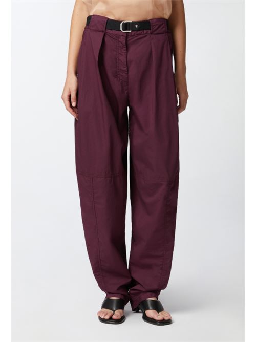 Pantalone ampio in cotone con cintura Yann Pinko PINKO | 105139-A2L8-R62