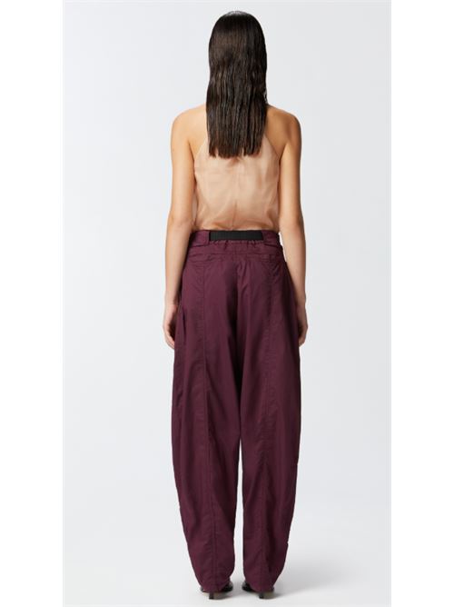 Pantalone ampio in cotone con cintura Yann Pinko PINKO | 105139-A2L8-R62