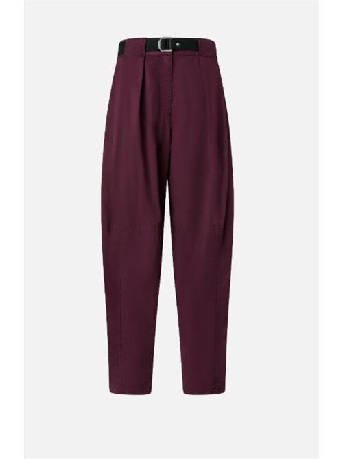 Pantalone ampio in cotone con cintura Yann Pinko PINKO | 105139-A2L8-R62