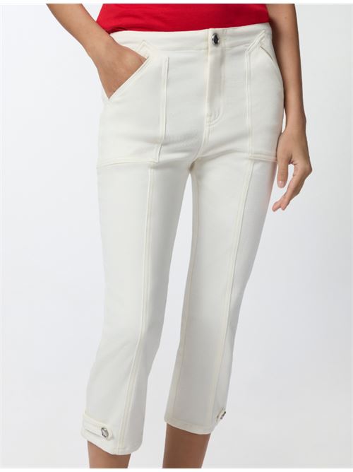 Pantalone capri in tela di cotone Pierre Pinko PINKO | 105232-A2M6-Z04
