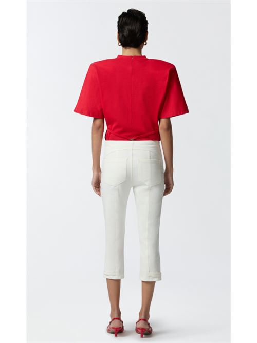 Pantalone capri in tela di cotone Pierre Pinko PINKO | 105232-A2M6-Z04