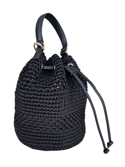 Borsa a secchiello in crochet logo Twinset TWINSET | 251TD8111-00006