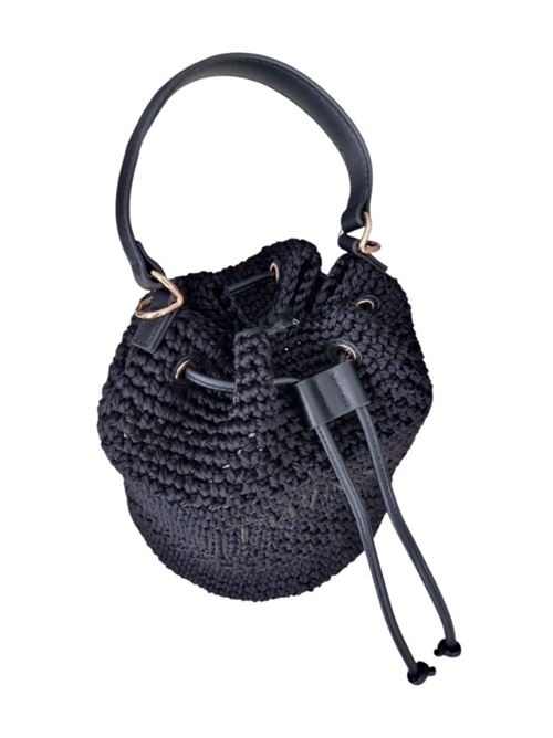 Borsa a secchiello in crochet logo Twinset TWINSET | 251TD8111-00006