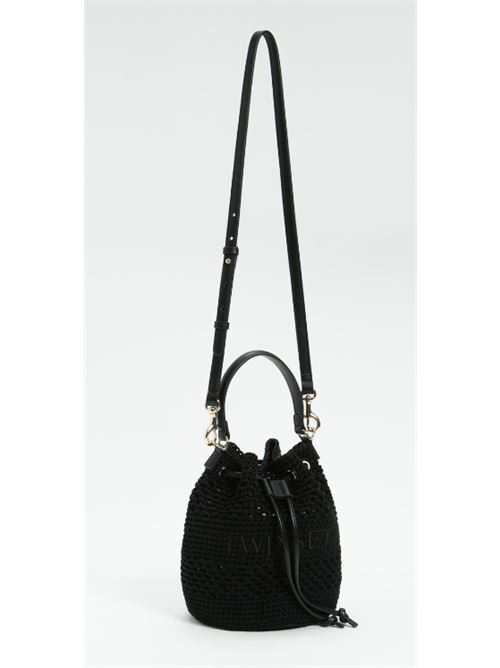Borsa a secchiello in crochet logo Twinset TWINSET | 251TD8111-00006