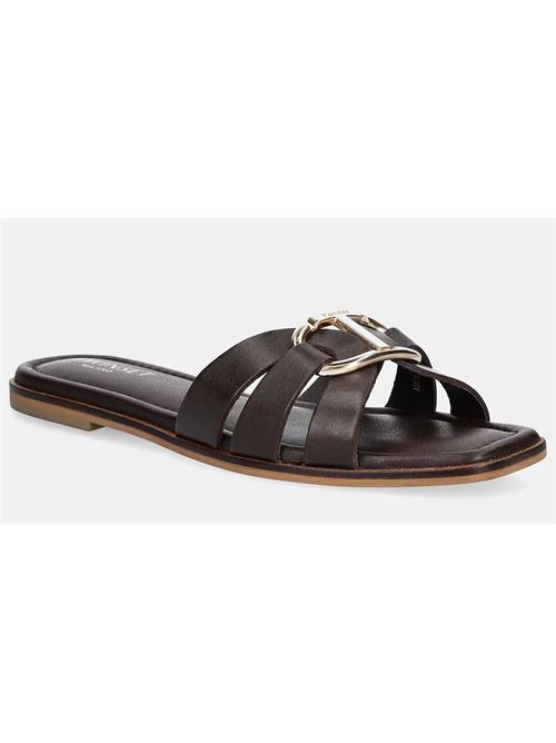 Ciabatta in pelle con oval T Twinset TWINSET | 251TGT090-10780