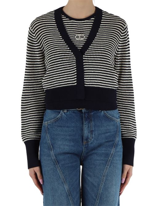 Cardigan e top a righe Twinset TWINSET | 251TP3320-12261