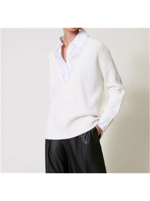 Maglione con inserto camicia Twinset TWINSET | 251TP3390-00059