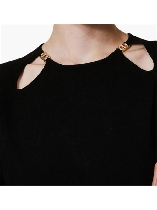 Maglia con Cut Out e logo Oval T Twinset TWINSET | 251TP3490-00006