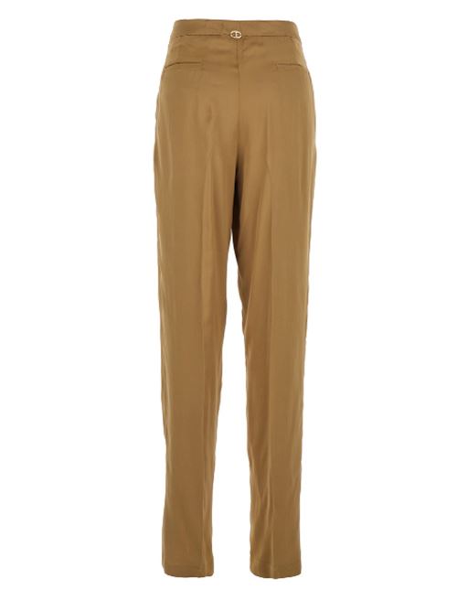 Pantalone con pences e placca con logo sul retro in misto viscosa Twinset TWINSET | 251TT2273-12438