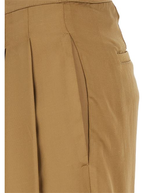 Pantalone con pences e placca con logo sul retro in misto viscosa Twinset TWINSET | 251TT2273-12438