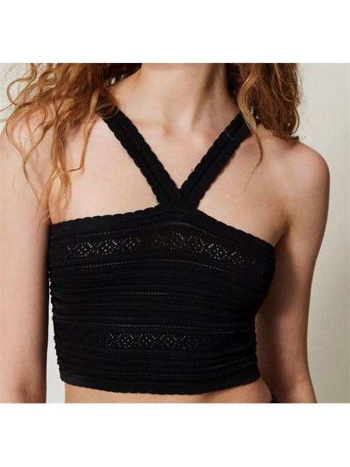 Micro Top im maglia punzonato Twinset TWINSET | 251TT3102-00006