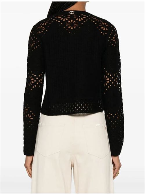 Giacca in maglia crochet a fiori Twinset TWINSET | 251TT3200-00006